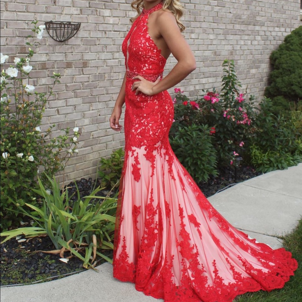 Red homecoming/ prom dress